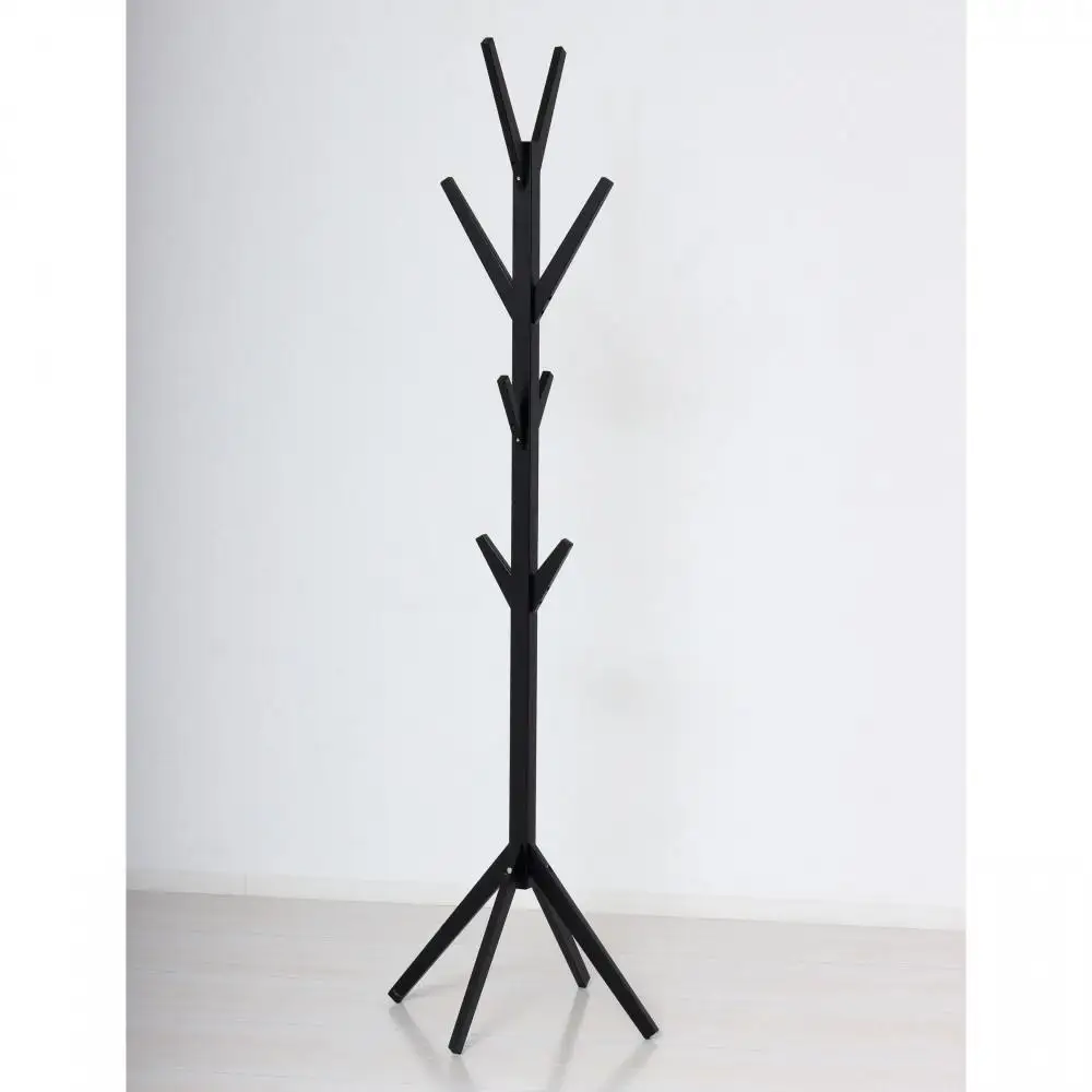 Bamboo ポールハンガー ブラック 約幅38.5×奥行37.5×高さ168cm AKU104476402