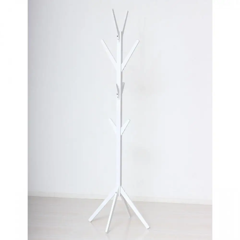 Bamboo ポールハンガー ホワイト 約幅38.5×奥行37.5×高さ168cm AKU104476403