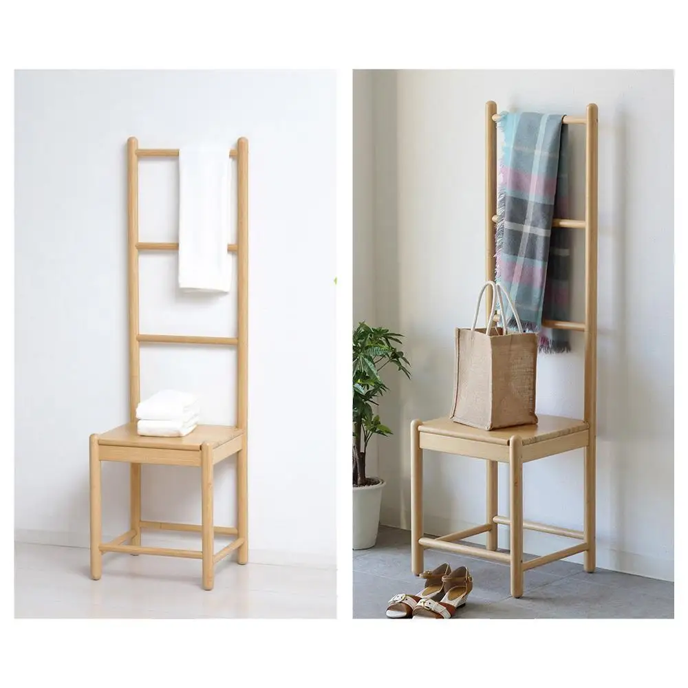 Bamboo ラダーチェア ナチュラル 約幅38×奥行35.5×高さ128.5(SH42)cm AKU1044769
