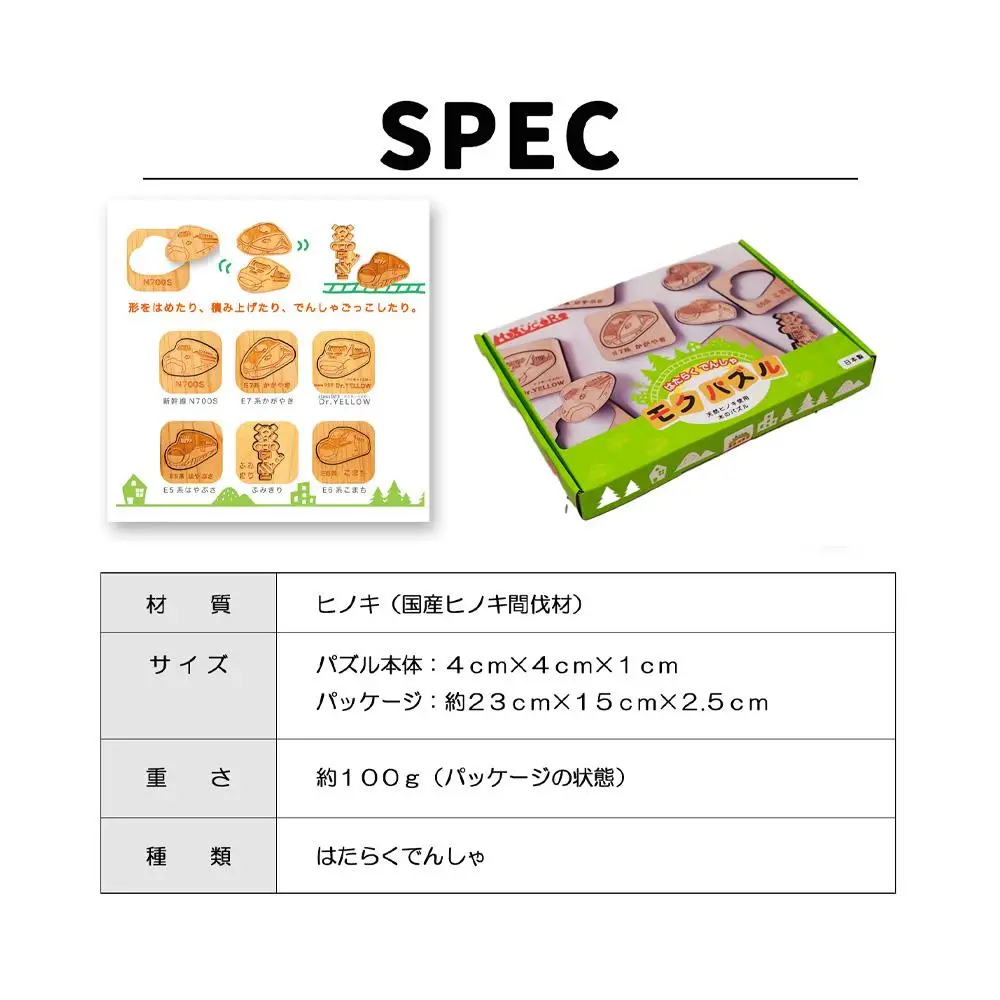 鉄道グッズセット（モクパズルでんしゃ・子ども用鉄道くつした）