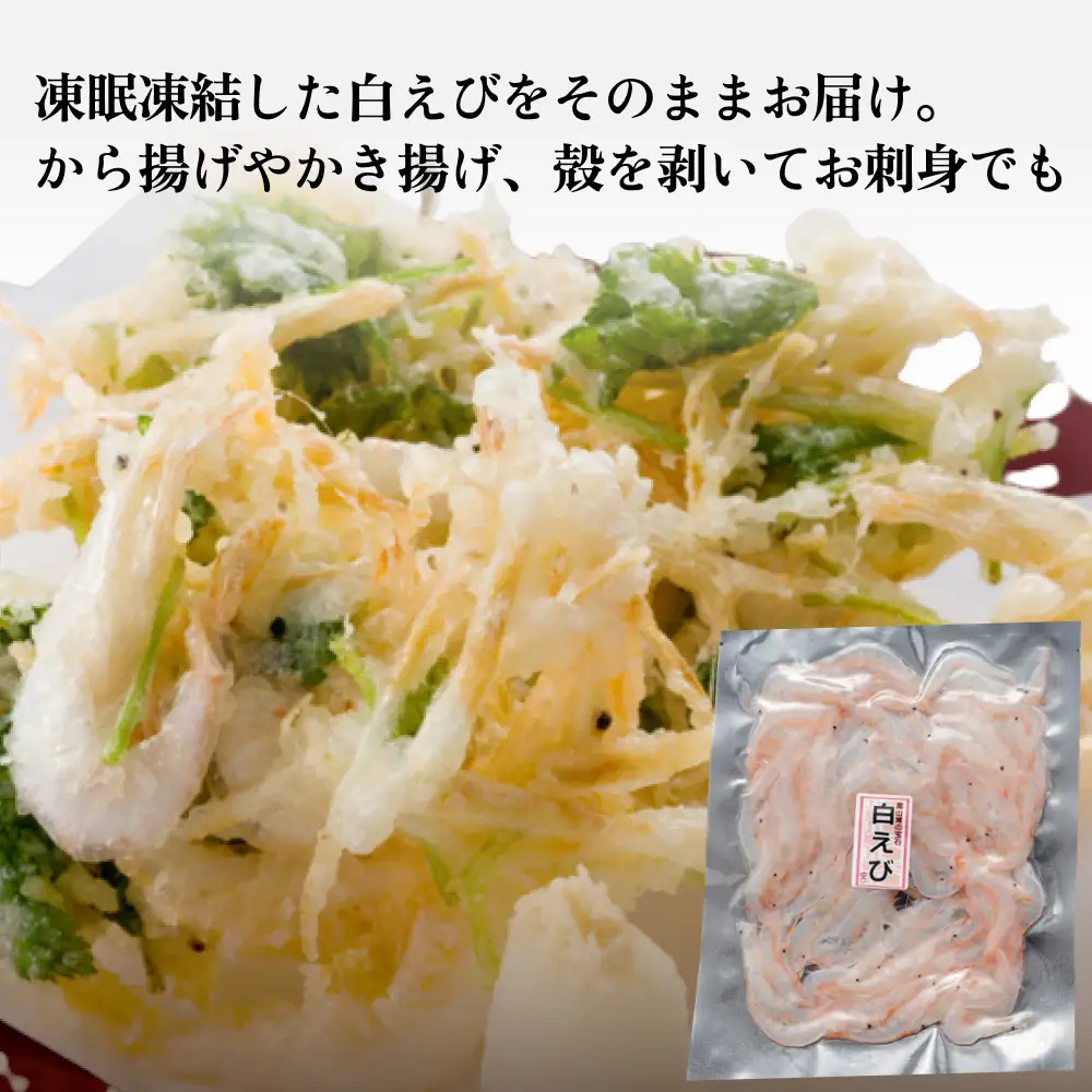 富山湾の神秘”ほたるいか”と富山湾の宝石”白エビ”セット〈冷凍〉