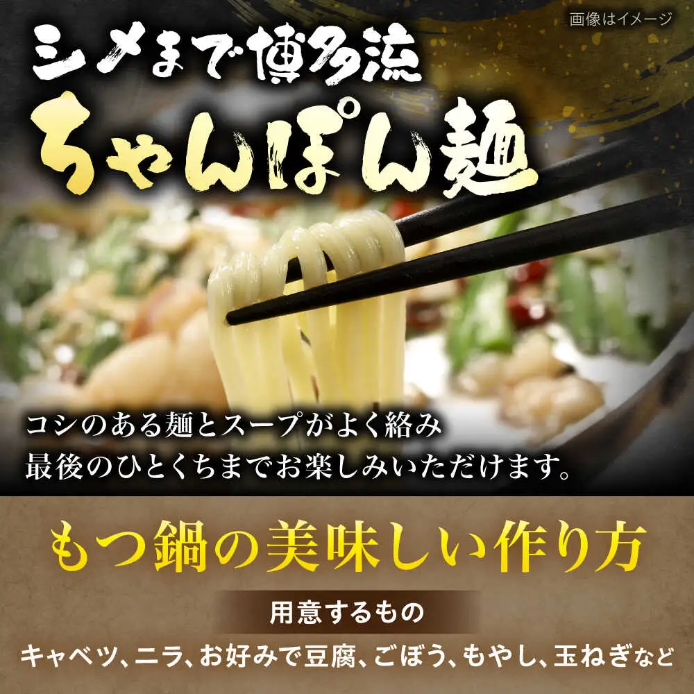 【ギフト用】 博多もつ鍋（醤油味）3人前 [VEC008]