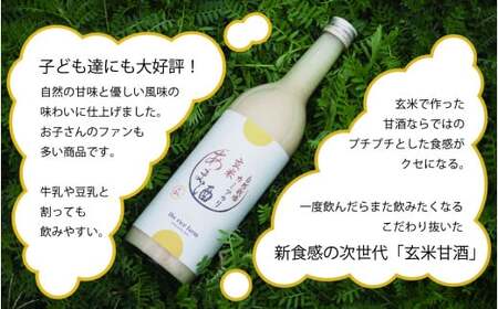 甘酒 幻の玄米 自然栽培 カミアカリ 玄米甘酒 750g 12本 【067-03】