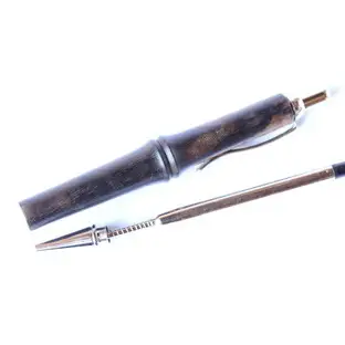 【吉羽ろくろや】ろくろ細工 黒柿ボールペン※クレジット決済限定※ 民芸品 工芸品 雑貨 