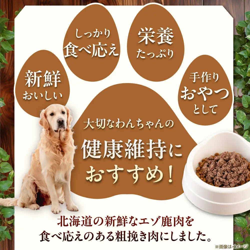 ペット用 エゾ鹿挽き肉 200ｇ×5袋 犬用 愛犬 わんちゃん 鹿肉 ジビエ  [AJAO081]