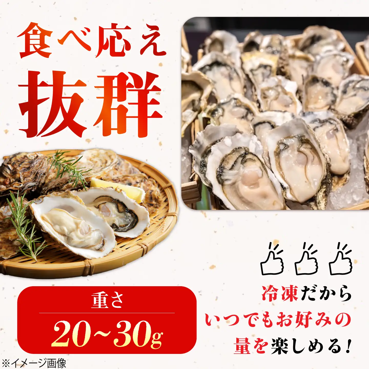 冷凍牡蠣むき身 約1kg 牡蠣 [XCU004]
