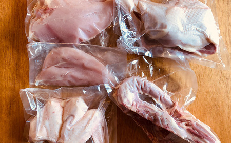 鶏肉 島の泡盛酒粕でじっくり健康的に育てた 久米島赤鶏(解体)＆ぶつ切り4kgセット 