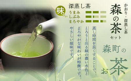 森の茶セット 10袋 茶 お茶 緑茶 煎茶 深蒸し茶 茶葉 セット 森町 静岡県