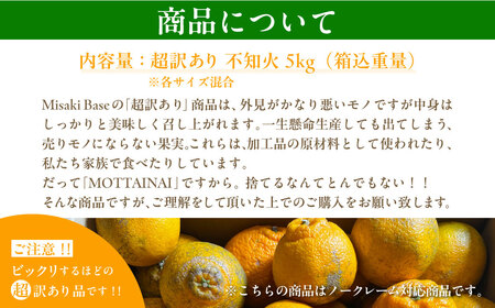 【先行受付】【※超訳あり】不知火（しらぬい） 約5kg ※離島への配送不可 （2027年3月上旬より順次発送） IKTAB005