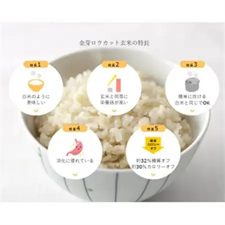 【4kg】金芽ロウカット玄米 4kg(2kg×2袋)ふっくら柔らかい美味しさ!【1505276】