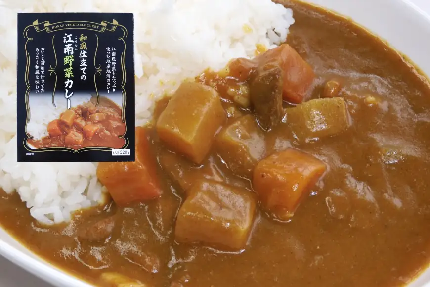 和風仕立ての「江南野菜カレー」 220g 10個