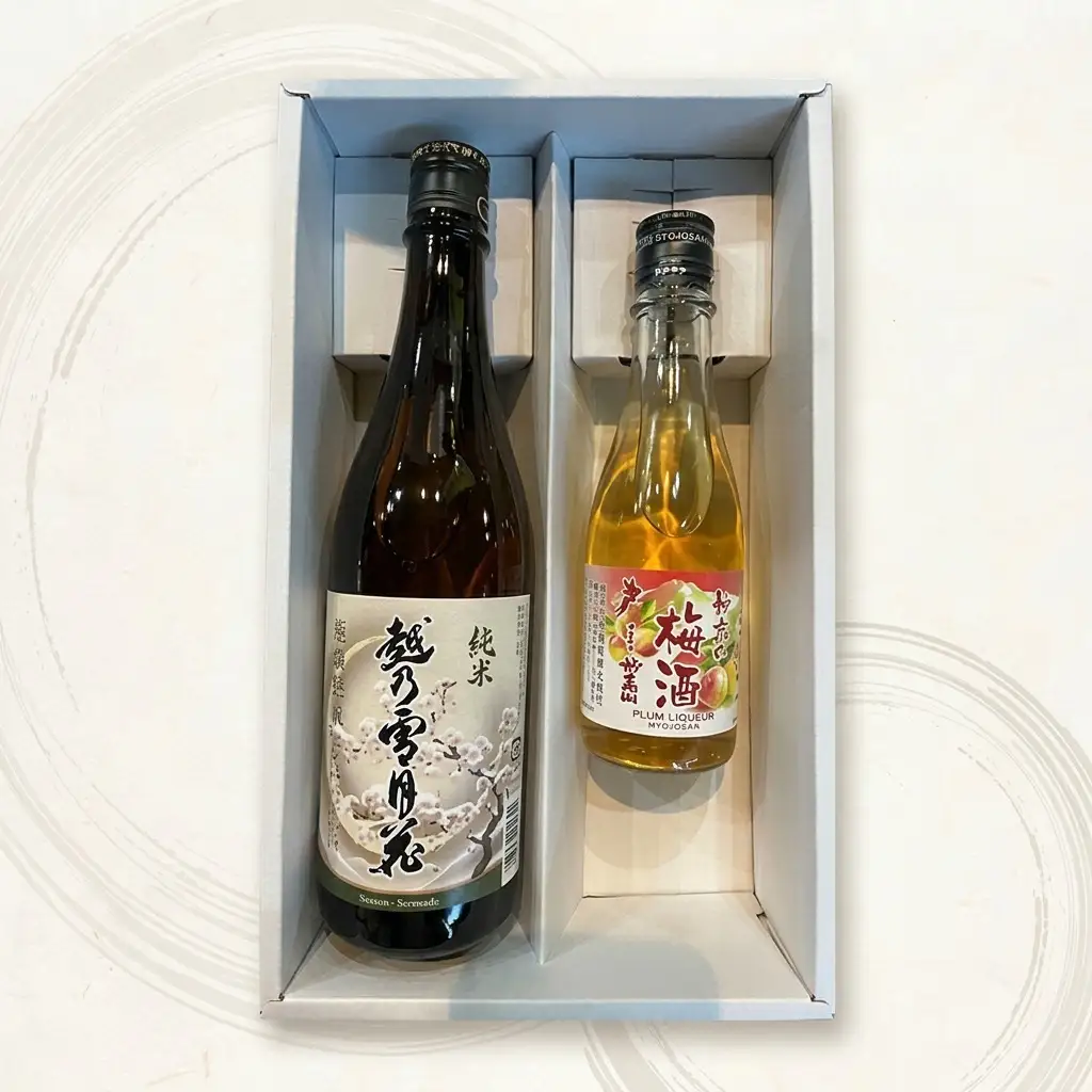 【ご夫婦の晩酌に】越乃雪月花と梅酒のセット 日本酒 梅酒 地酒 おつまみ 南部堂