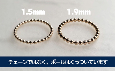 K14GF リング アクセサリー ゴールド ボールワイヤー リング 選べるサイズ 指輪 アクセサリー ジュエリー 
