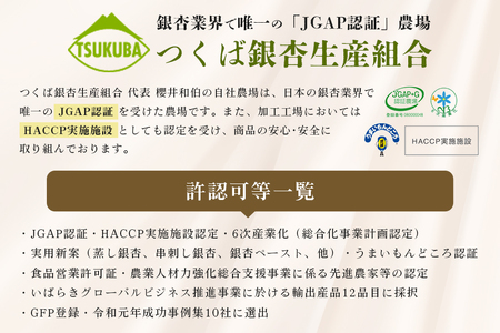 つくば 銀杏 ( ぎんなん ) 殻割 冷凍 500g 農薬不使用 無着色 贈答品 ギフト 高級 旬 食材 食品 国産 冷凍保存 産地直送 送料無料 (A24-001)