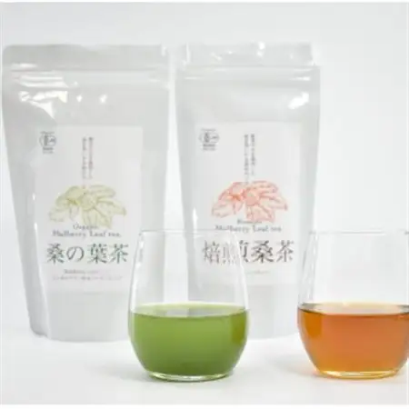 【JAS認証】桑の葉茶粉末(1g×30パック) 焙煎桑茶ティーバック(2g×20パック)セット【1623345】
