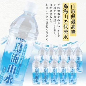 SZ0267　フレッシュ 鳥海山水　500ml　ペットボトル　10本