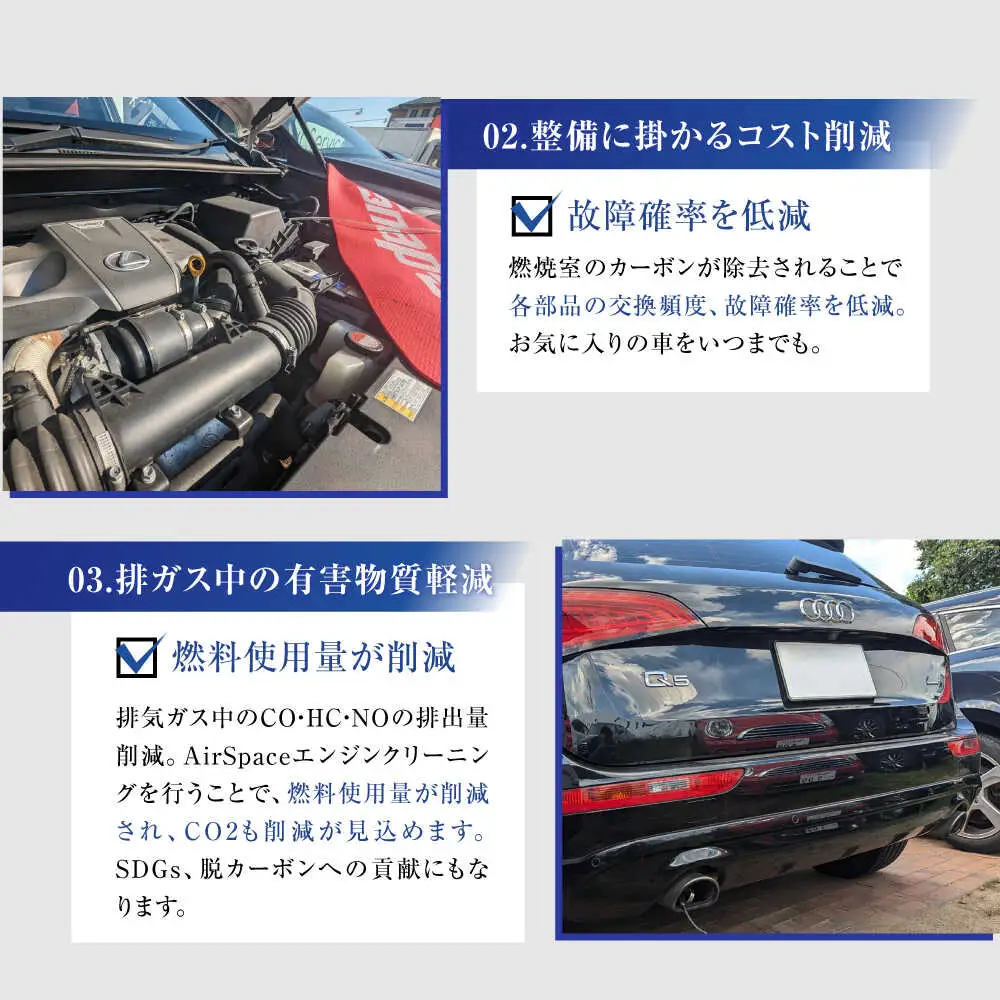 乗用車 AirSpaceエンジンカーボンクリーニング / 車清掃 クリーニング 体験 / 瀬戸市[BBDW001]