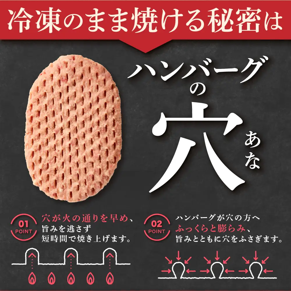 【ふるなびWEEK対象】北海道産ありがとうハンバーグセット（ありがとうハンバーグ90g×12・チーズ90ｇ×6）｜冷凍 簡単 北海道 石狩市