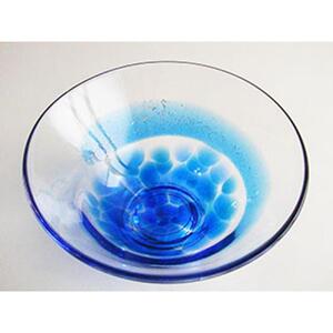  ガラス抹茶碗　(玉藻～青～)| 抹茶 抹茶