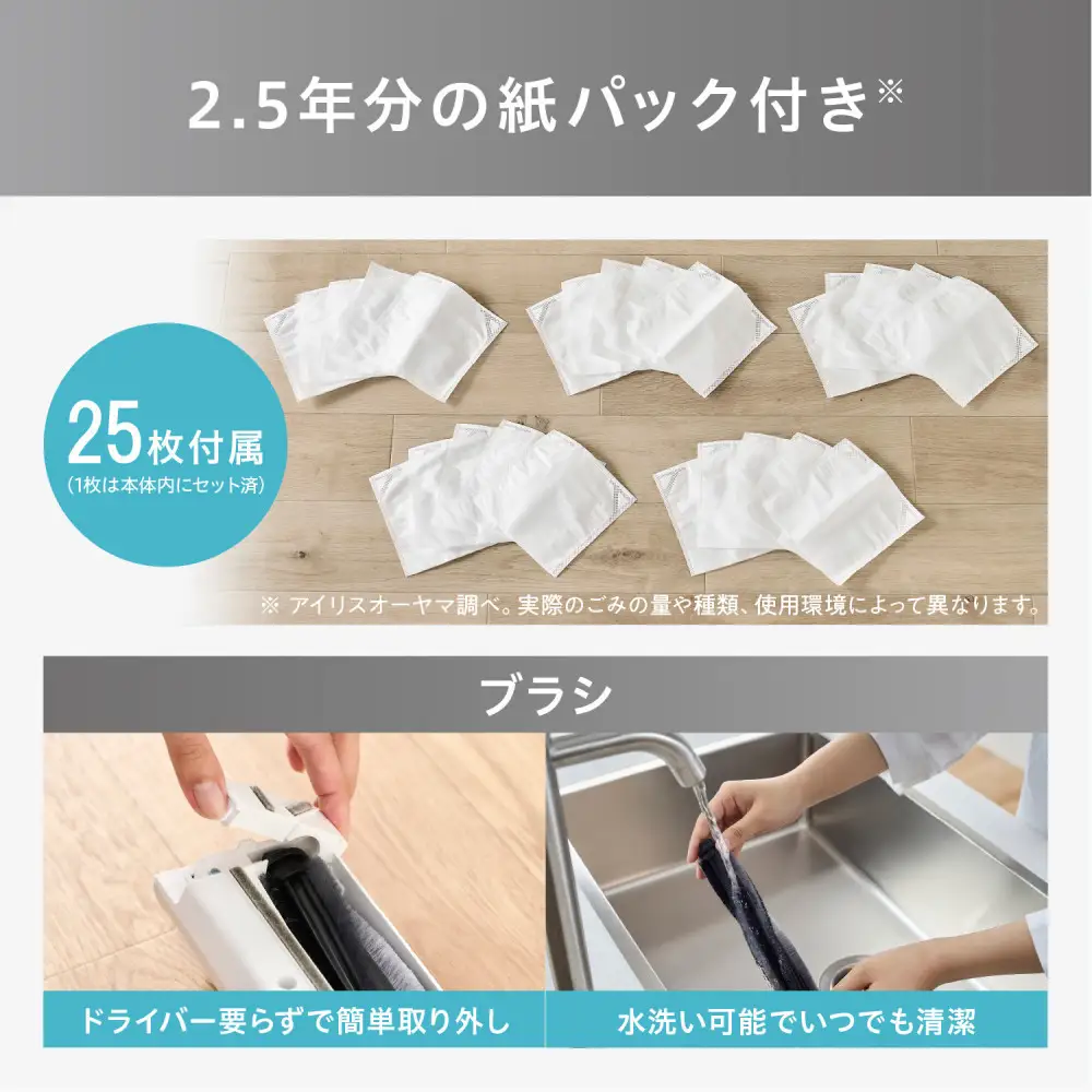 ☆リニューアル☆充電式紙パックスティッククリーナー SBD-78P-W ホワイト