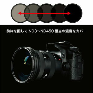 バリアブルND Initial | レンズフィルター ケンコートキナー KENKO TOKINA 49mm レンズ フィルター カメラ NDフィルター可変 ピント合わせ