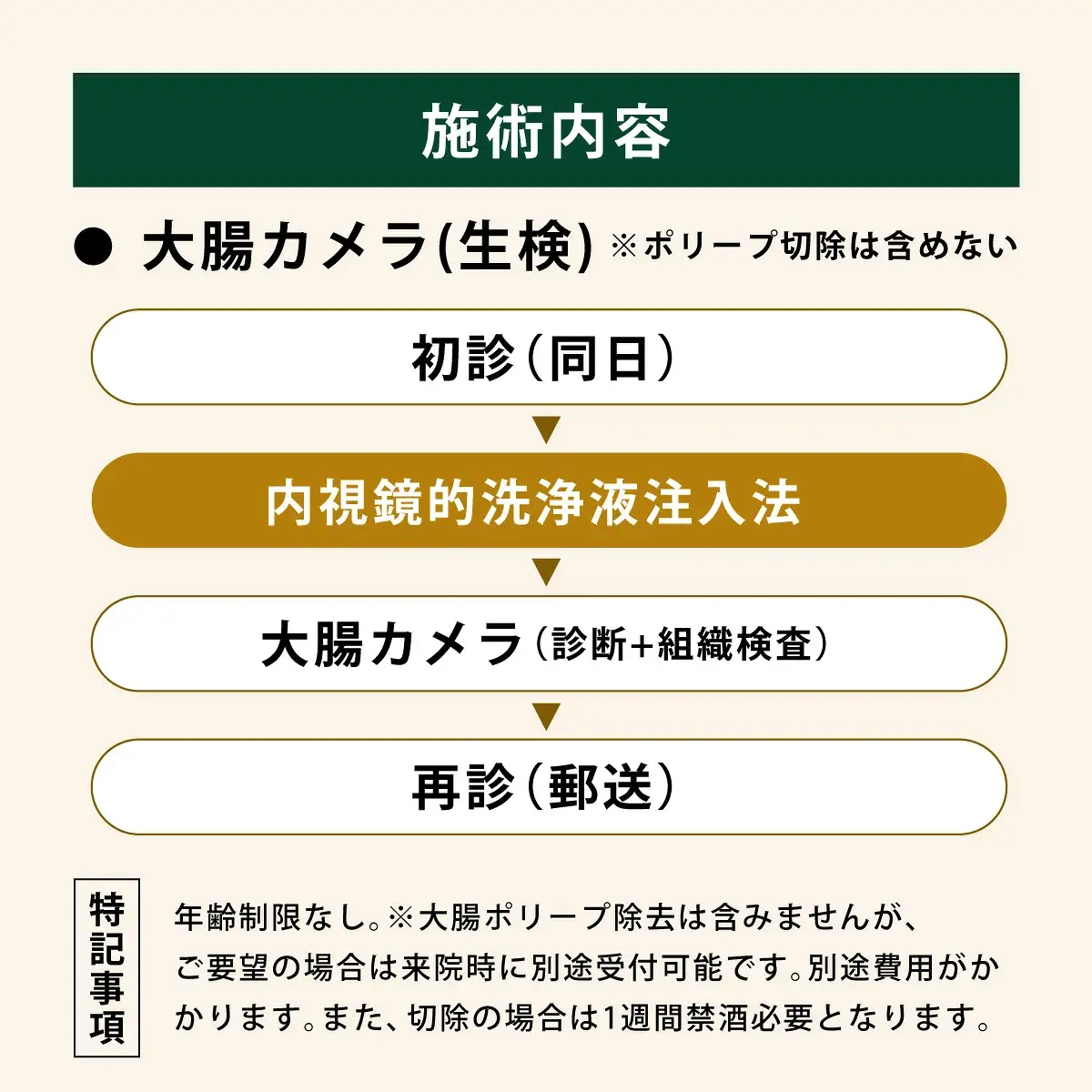 1日で終わる 大腸内視鏡診療（内視鏡的洗浄液注入法プラン） (日帰り) 1名様【芦屋三戸岡クリニック】消化器内視鏡専門クリニック