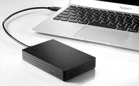 IOデータ USB 3.2 Gen 1(USB 3.0)対応ポータブルハードディスク［2TB］【HDPH−UT2DKR】ポータブル ブラック F6P-1620