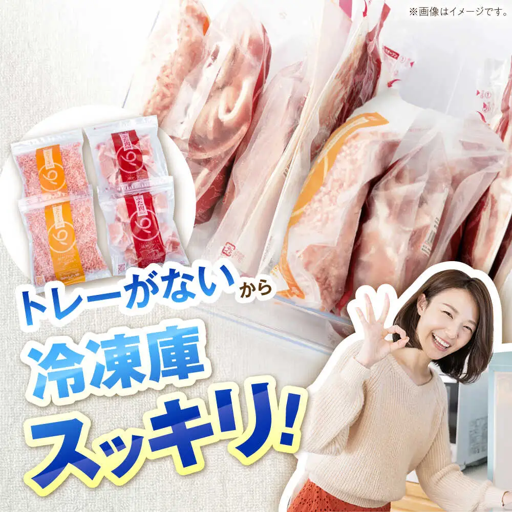 【12回定期便】《バラ凍結》豚肉ミンチ＆小間セット計1.32kg 藤井ファーム [AWAF021]