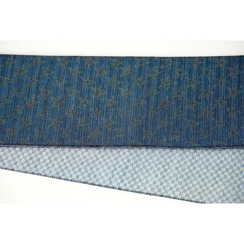 半幅帯　星空（紺）*リバーシブル幅約15.2cm×長さ約420cm