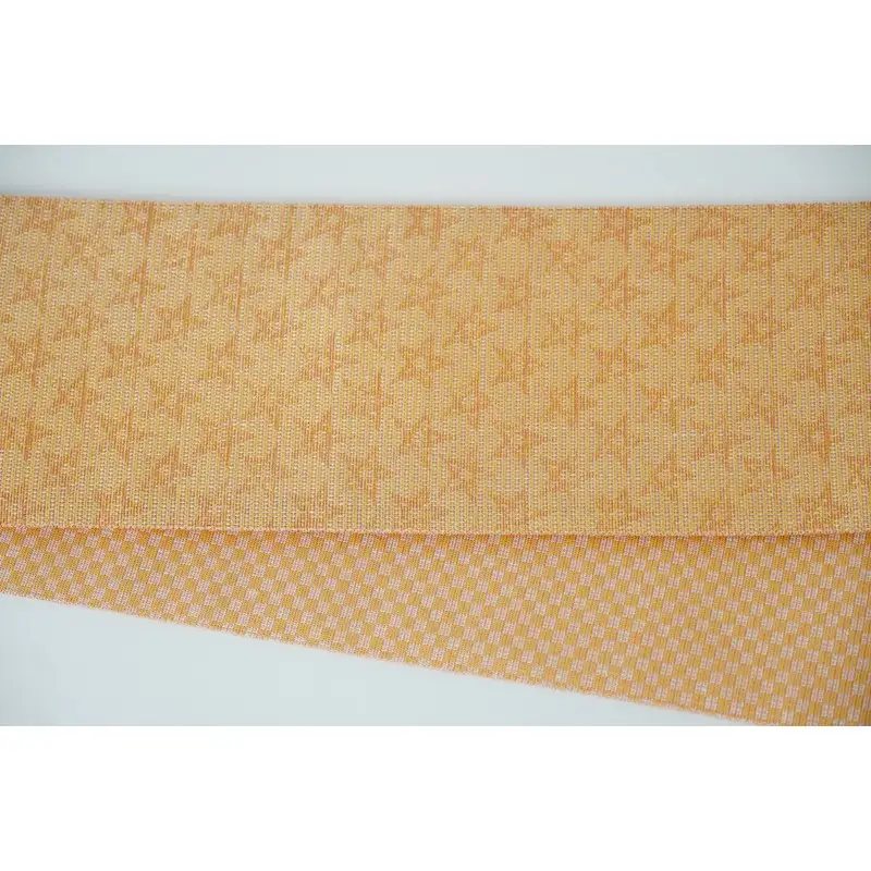 半幅帯　星空（オレンジ）*リバーシブル幅約15.2cm×長さ約420cm