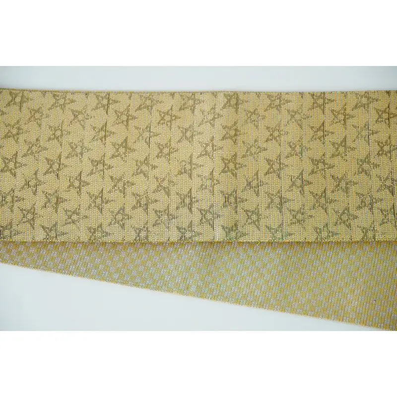 半幅帯　星空（黄）*リバーシブル幅約15.2cm×長さ約420cm