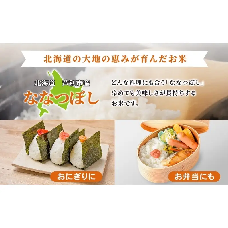 【令和7年産 定期便3ヵ月】ななつぼし 米 5kg 北海道産
