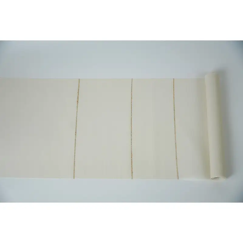 ＜丹後の藤布　遊絲舎＞八寸名古屋帯　「すかし麻の葉」（白）選べるお仕立て