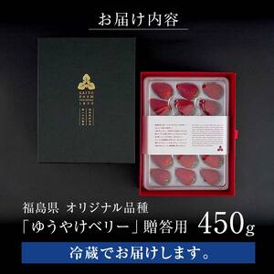 ＜2027年発送＞【贈答用】極上いちご！福島オリジナル品種 ゆうやけベリー 450gイチゴ 苺 フルーツ 果物 伊達市 F20C-958
