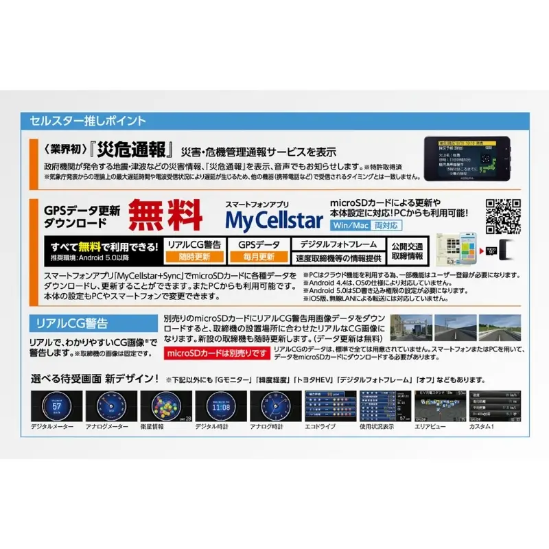 ドライブ セルスター セーフティレーダー AR-125A【cell0008】