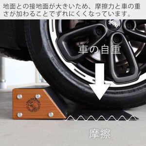 車止め Hide Out Works 車用品 カー用品 車 タイヤ止め パーキングブロック カーストッパー 車輪止め 置くだけ おしゃれ 駐車 パーキング ブロック 反射板 車庫 ガレージ リフォーム DIY 兵庫 兵庫県 小野市 グレー