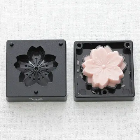 【手作り和菓子シリーズ】●練りきり型（へら付）：花シリーズ● プラスチック製 和菓子 調理 料理 製菓 キッチン 調理器具 和菓子 お菓子 抜き型 押し型 型抜き ねりきり 押し寿司 千葉真知子先生監修〈スケーター株式会社〉   8-049
