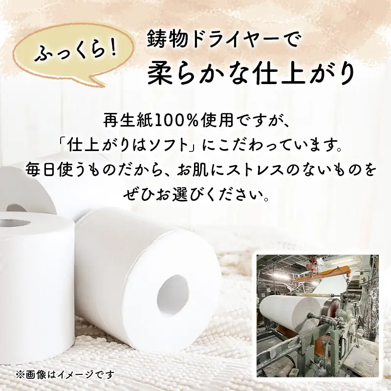 トイレットペーパー ダブル 2倍巻き 計72個 トイレット エブリワン