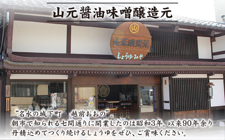 越前おおの　厳選こだわり醤油　2種詰め合わせ お試しセット（1L×2本）計2L [A-040011]
