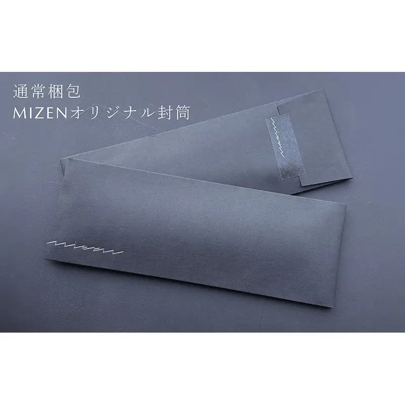【民谷螺鈿×MIZEN】螺鈿織スラッシュタイ　チェック　黒　オリジナル封筒入り【ギフト箱なし】