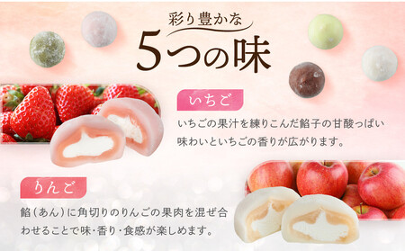 【定期便】やわらかクリーム大福（5種13個×全3回）| 和菓子 大福 食品 人気 飛騨高山 サカイ食品 GC100