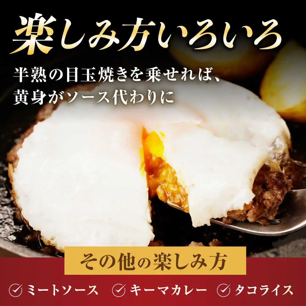 【6回定期便】 【粗びき！牛肉100%！】長崎和牛 A5 ひき肉(フランスハンバーグ ステークアッシェ風) 600g(150g×4) / ひき肉 挽肉 ひきにく ハンバーグ はんばーぐ 牛肉100% 国産 人気 小分け / 諫早市 / 野中精肉店 [AHCW123]