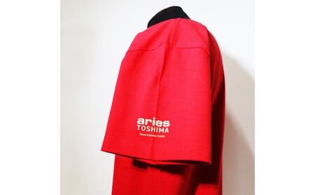 Tシャツ エリース豊島 ロゴプリント レッド サッカー Tシャツ L