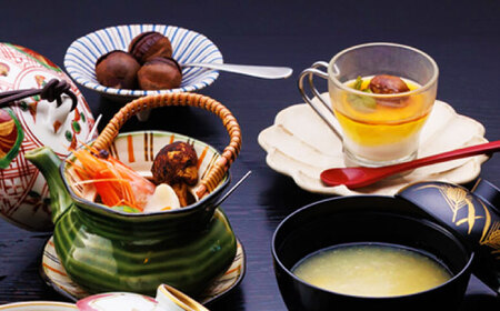 【9月〜11月限定】創業400年・老舗旅館いち川《栗づくし会席 ペアお食事券》※ランチ限定 / 恵那市 / 旅館いち川 [AUDC010]