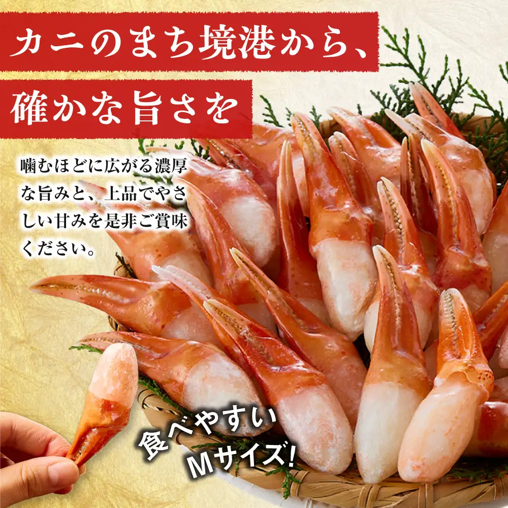 紅ズワイガニ爪肉ポーション(Mサイズ・500g) 【鳥取県 境港市】