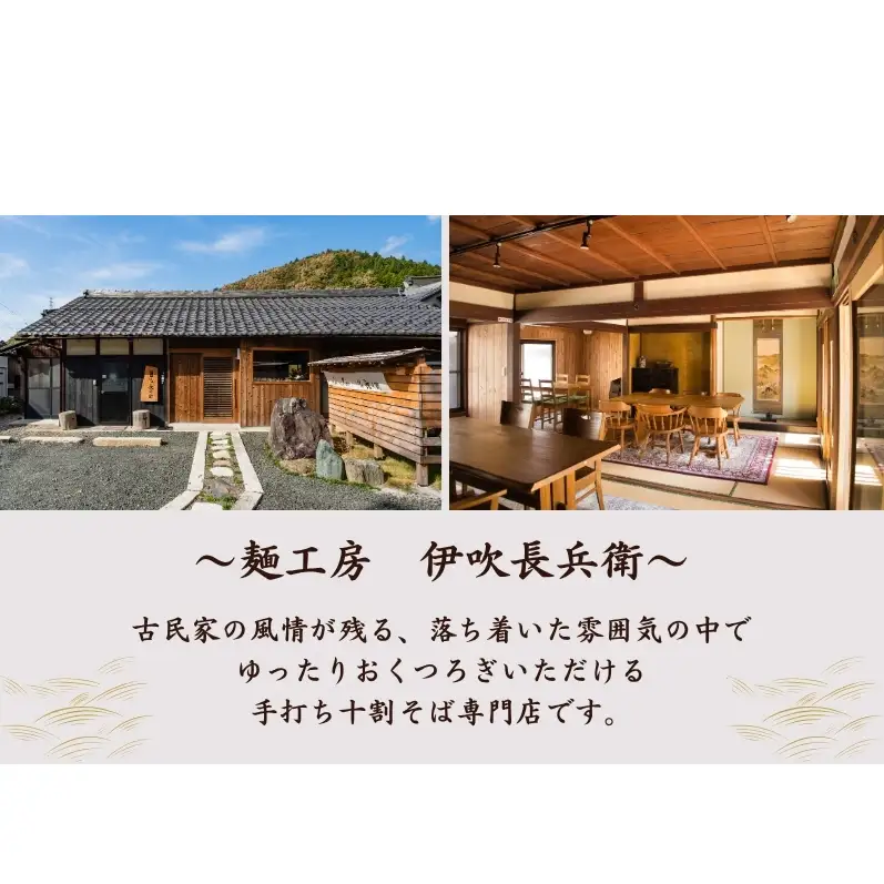 麺工房　伊吹長兵衛の伊吹在来そば　十割伊吹そば尽くし2セット