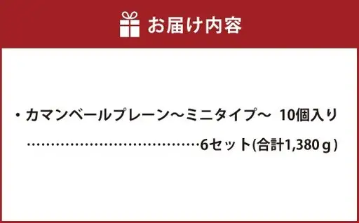 カマンベールプレーン ～ミニタイプ～ 10個入り×6セット 合計60個 カマンベール カマンベールチーズ チーズ 手造り 個包装 花畑牧場 北海道 中札内村 冷蔵 [002-0079]