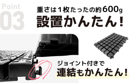 daim ガーデンステップ 20枚入 連結式 (園芸用通路用マット) 【家庭菜園 園芸 ガーデニング ガーデニンググッズ 園芸用品 園芸マット ガーデンステップ ガーデン資材 養生マット 庭 通路 通路材 簡単施工 DIY 】 [C-18416]