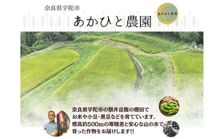 ＜11月中旬以降の発送予定です＞宇陀大納言小豆300g×2袋（2Lサイズ以上） ／ ふるさと納税 小豆 国産 あずき 大納言 あんこ 奈良県 宇陀市 あかひと農園