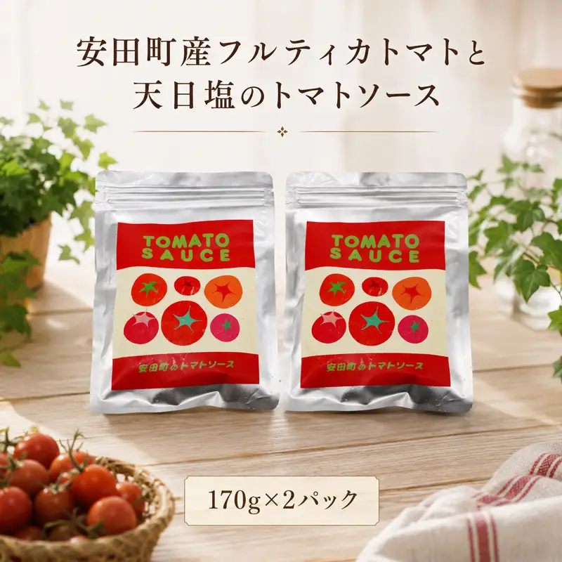 安田町 トマトソース 2袋 トマト ソース セット TR-24
